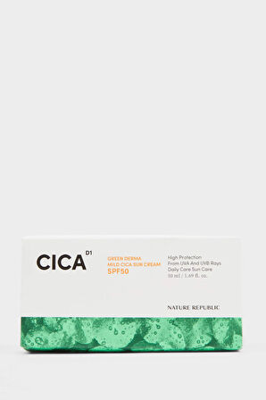 Nature Republic Green Derma Cica Güneş Kremi SPF 50 50ml