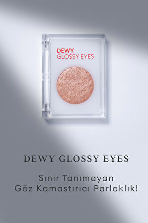 Nemli ve Işıltılı Görünüm Sunan Göz Farı M Dewy Glossy Eyes (Orange Pekoe)