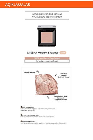 Uzun Süre Kalıcı Kolay Dağılabilen Tekli Krem Far Modern Shadow (CBE01)