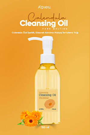 Aynısefa İçeren Gözenek Arındırıcı Makyaj Temizleme Yağı A'PIEU Calendula Cleansing Oil Pore Melting