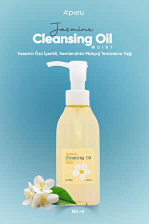 Yasemin Özü İçerikli, Nemlendirici Makyaj Temizleme Yağı A'PIEU Jasmine Cleansing Oil (Moist)