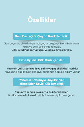 Yasemin Özü İçerikli, Nemlendirici Makyaj Temizleme Yağı A'PIEU Jasmine Cleansing Oil (Moist)
