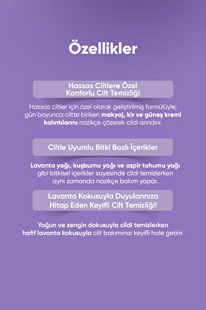Lavanta İçeren Hassas Ciltlere Uygun Makyaj Temizleme Yağı A'PIEU Lavender Cleansing Oil Sensitive