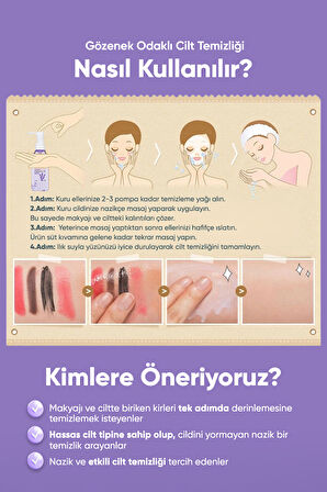 Lavanta İçeren Hassas Ciltlere Uygun Makyaj Temizleme Yağı A'PIEU Lavender Cleansing Oil Sensitive
