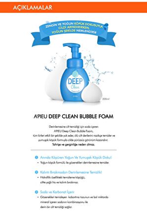 Missha Deep Clean Tüm Ciltler için Temizleyici Parabensiz Yüz Temizleme Köpüğü 200 ml 