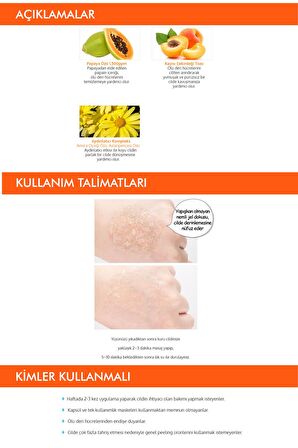 Pürüzsüz Görünüm Kazandıran Peeling 50ml APIEU Fresh Mate Papaya Mask (Peeling)