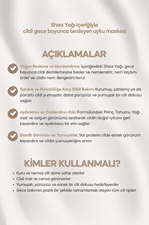 Shea Yağı İçeren Besleyici Uyku Maskesi A'PIEU Fresh Mate Shea Butter Mask Nutrition