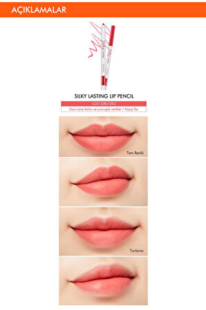 İpeksi Dokuda Kalıcı Dudak Kalemi  Silky Lasting Lip Pencil (Lost Girl)