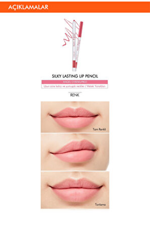 İpeksi Dokuda Kalıcı Dudak Kalemi  Silky Lasting Lip Pencil (Angel Cheeks)