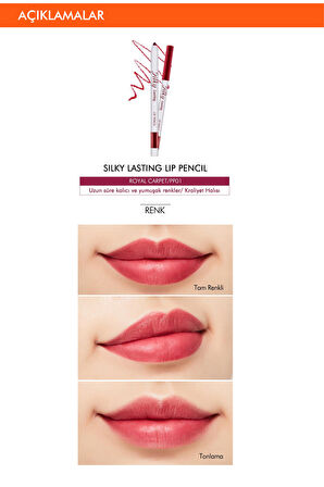 İpeksi Dokuda Kalıcı Dudak Kalemi  Silky Lasting Lip Pencil (Royal Carpet)