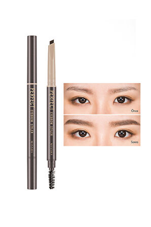 Uzun Süre Kalıcı Asansörlü Kaş Kalemi  Perfect Eyebrow Styler (Dark Brown)