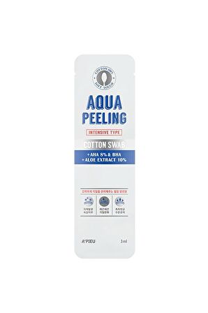 %100 Pamuk Peeling Çubuğu (Yoğun) APIEU Aqua Peeling Cotton Swab (Intensive)