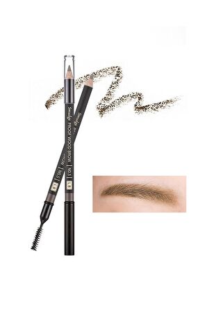 Bulaşmayan Kalıcı Doğal Kaş Kalemi  Smudge Proof Wood Brow (Light Brown)
