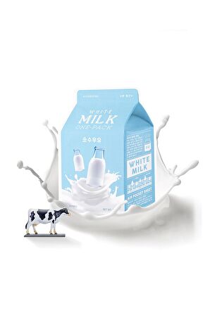 Nemlendirici Bakım Sağlayan Yaprak Maske(Süt) APIEU White Milk One-Pack