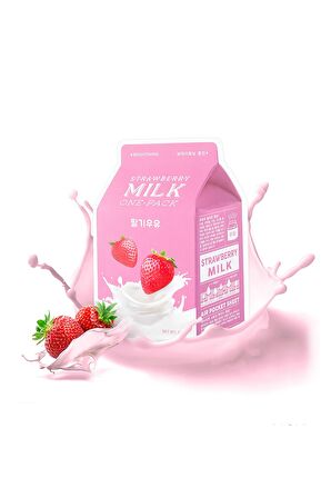 Aydınlatıcı Yaprak Make(Çilek-Süt) APIEU Strawberry Milk One-Pack