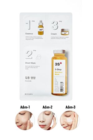 3 Aşamalı Yoğun Besleyici Maske (15g) 3 step Nutrition Mask