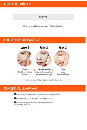 3 Aşamalı Yoğun Besleyici Maske (15g) 3 step Nutrition Mask