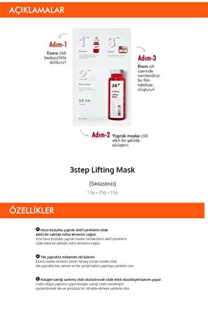 Kolajen İçeren 3 Aşamalı Maske (15g) 3 step Lifting Mask