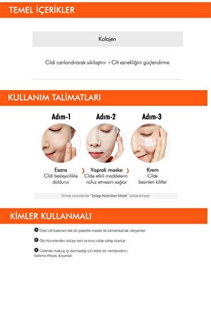 Kolajen İçeren 3 Aşamalı Maske (15g) 3 step Lifting Mask