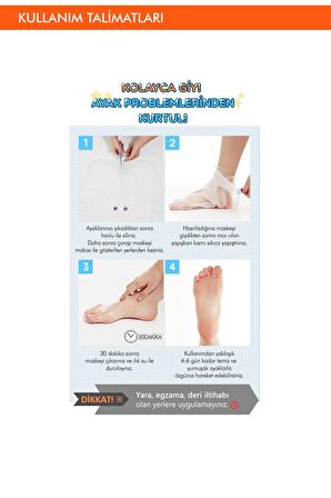 Ölü Derilerden Arındıran Ayak Maskesi 40ml APIEU Soft Foot Peeling Socks