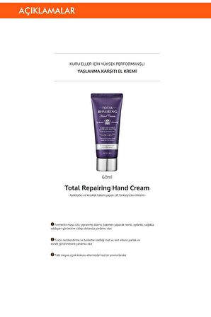 Yaşlanma Karşıtı El Kremi 60ml Total Repairing Hand Cream