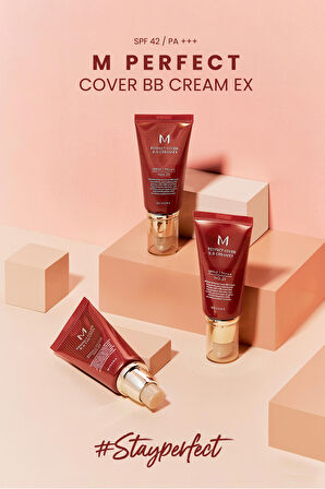 MISSHA Yoğun Kapatıcılık Sunan BB Krem M Perfect Cover BB Cream Ex No: 21