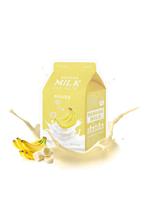 Besleyici Bakım Sağlayan Yaprak Maske(Muz-Süt) APIEU Banana Milk One-Pack