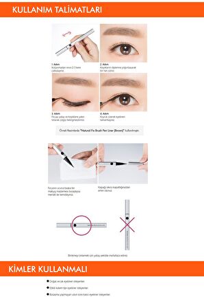 Kalıcı & Kadife Uçlu Eyeliner Vivid Fix Marker Pen Liner (Deep Brown)