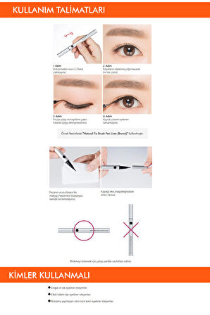 Kalıcı & Kadife Uçlu Eyeliner Vivid Fix Marker Pen Liner (Deep Brown)