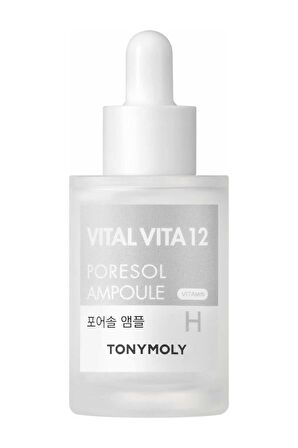 Tonymoly Serum-Ampul Vital Vita 12 Gözenek Sıkılaştırıcı H Vitamini Cilt Bakımı 30ml