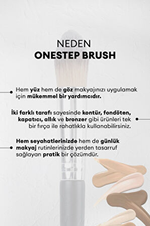 Çift Taraflı Makyaj Fırçası Onestep Brush