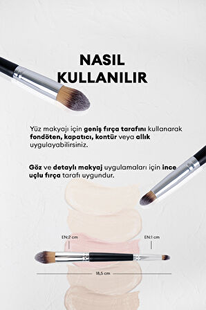 Çift Taraflı Makyaj Fırçası Onestep Brush