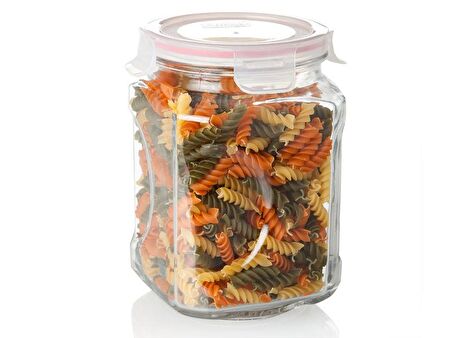 GLASSLOCK KARE CAM KAVANOZ  2000ML D-IP592