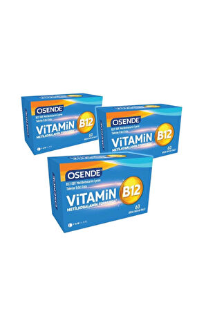 Osende Vitamin B12 60 Ağızda Dağılan Tablet 3 Adet
