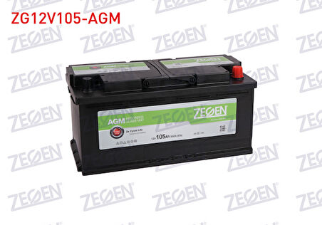 AKÜ AGM START/STOP L6 12V 105 AH (393X175X190)