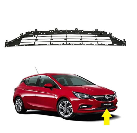 Opel Astra K Ön Tampon Alt Izgarası Park Sensörsüz 13453635