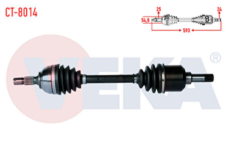 PEUGEOT PARTNER 1.9 D ÖN SOL AKS KOMPLE 1996-2008 ARASI 3272.A9 3272.C1 3272.C3