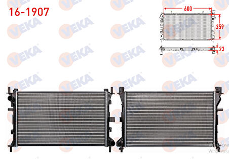 FORD FOCUS 1 (DAW,DBW) 1.6i 16v SU RADYATORU 1998-2004 ARASI MEKANİK M-T AC+/- GP.16-1907