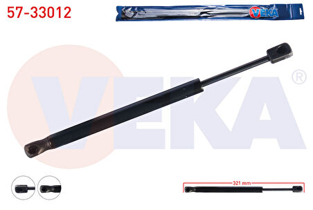 PEUGEOT 407 (6D) BAGAJ AMORTİSÖRÜ 321mm/500N 2004-2011 ARASI 8731.J5 8731.K4