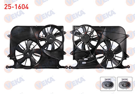 CHEVROLET CAPTIVA (C100) 2.0 D FAN MOTORU DAVLUMBAZLI ÇİFTLİ 2006-2012 ARASI GP.25-1604