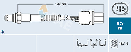 AUDİ A4 CABRİO 2.0 TDI OKSİJEN LAMBDA SENSÖRÜ 03L906262T 75050