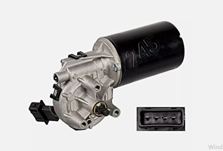 Peugeot 206 Silecek Motoru Ön Cam 1998-2012 Arası 6405.F8