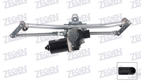 VW BORA / GOLF 4 - IV ÖN SİLECEK MOTORU MEKANİZMALI 2000-2005 ARASI 1J1955603