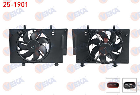 FORD FİESTA 1.4 TDCI FAN MOTORU DAVLUMBAZLI REZİSTANSLI 2008-2012 ARASI GP.25-1901