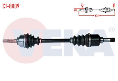 CİTROEN C3 (FC) 1.4 HDI SOL ÖN AKS 2002-2009 ARASI BE SANZIMAN M-T 3272.EX 3272.EY