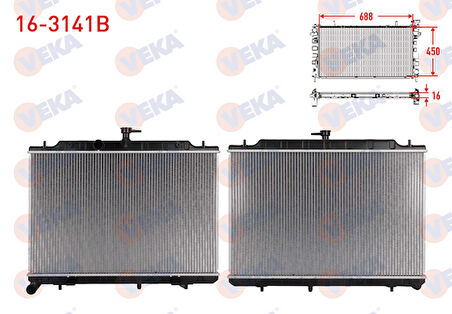 NİSSAN X-TRAİL 2.0 DCI SU RADYATÖRÜ BRAZING M-T/A-T AC+/- 2007-2013 ARASI 21400-3UC5A