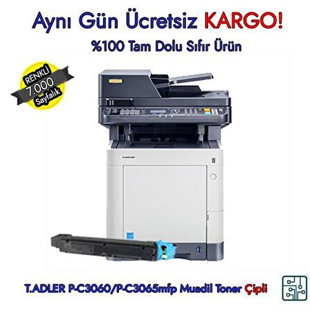 PK-5011 | Triump-Adler |P-C3065mfp Mavi Muadil Toner 7.000 Sayfa
