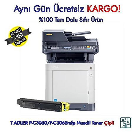 PK-5011 | Triump-Adler |P-C3065mfp Sarı Muadil Toner 7.000 Sayfa