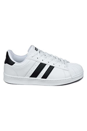 28787 Beyaz Siyah Kadın Sneaker Günlük Spor Ayakkabı - Beyaz-siyah - 40 - St02726-13913