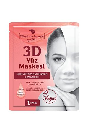 Hücre Yenileyici & Nemlendirici & Canlandırıcı 3d Yüz Maskesi